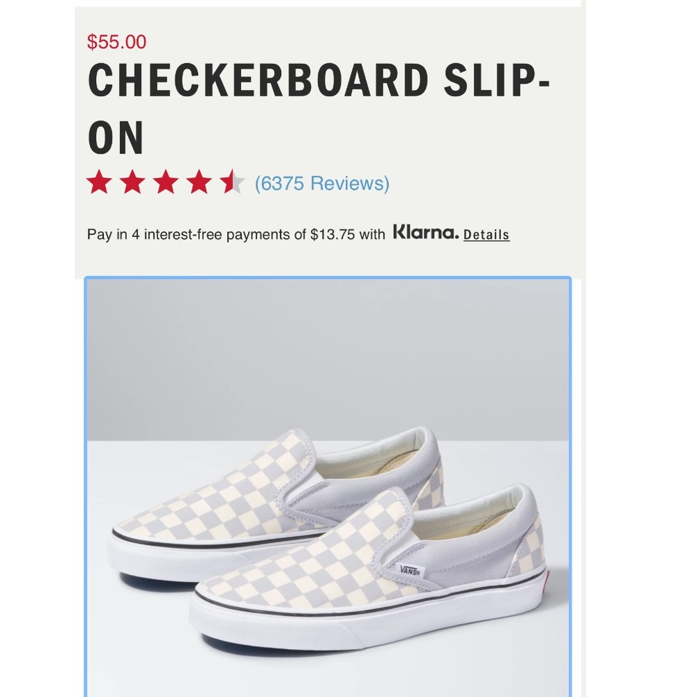 Grey Checkered Vans